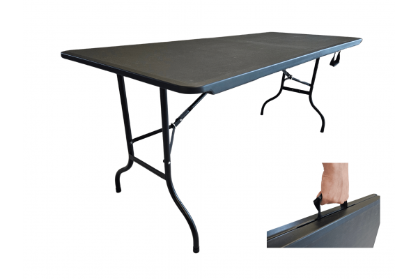 Stół składany CZARNY 180 cm
